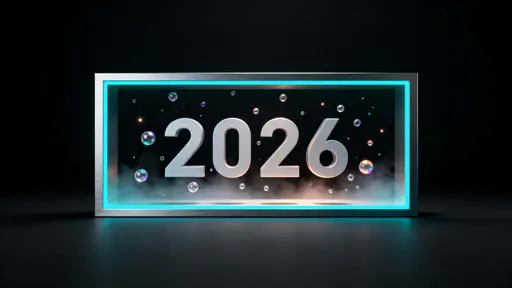 Glowing Rectangular Frame Architectural Minimalism