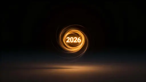 Glowing Spiral with 2026 Centered