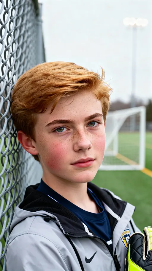 Goalkeeper portrait, suburban Minneapolis headshot