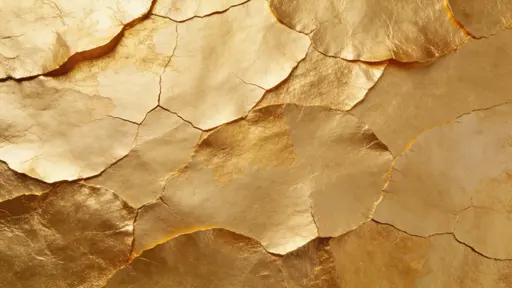 Gold Leaf Texture Background in 16:9