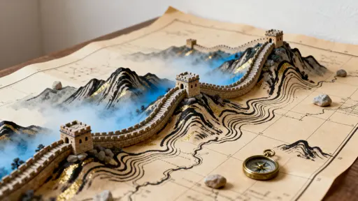 Great Wall on printed map