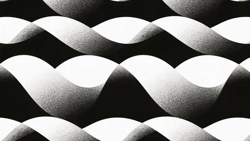 Halftone Wave Pattern Seamless Abstract Repeating