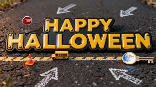 Happy Halloween enamel sign in frame