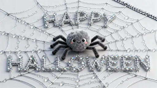 Happy Halloween filament sculpture