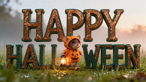 Happy Halloween foam-letter diorama scene