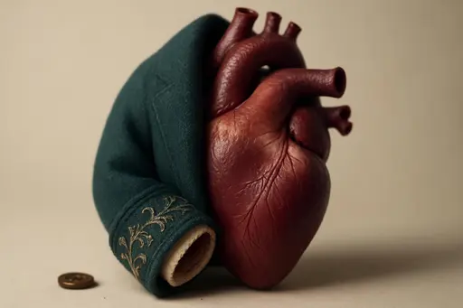 heart in a heavy embroidered coat