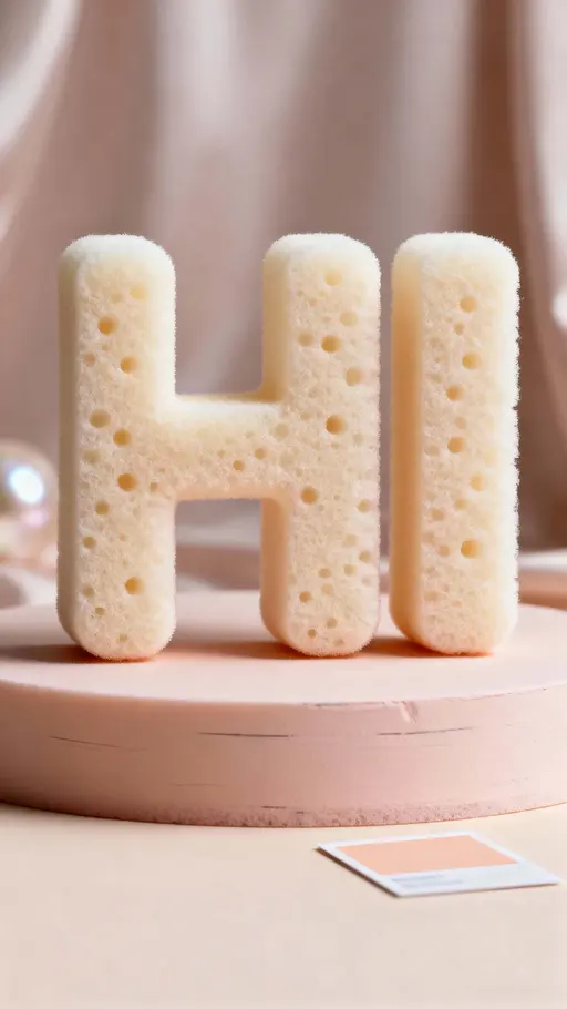 HI sponge-foam 3D text portrait