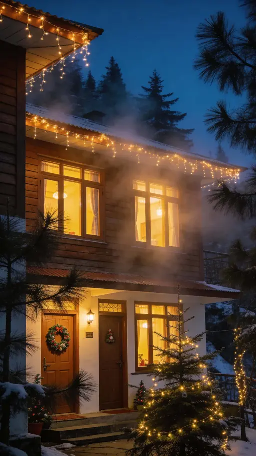 Hilltop homestay in Darjeeling night