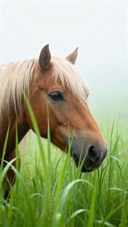 Horse Emerging from Tall Grass