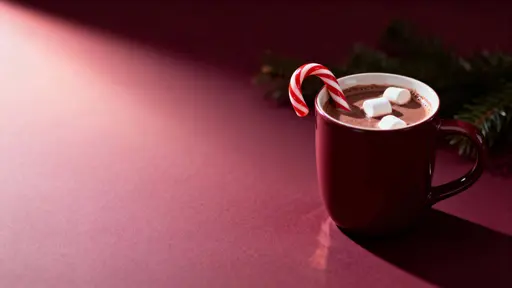 Hot Chocolate Mug Christmas Background