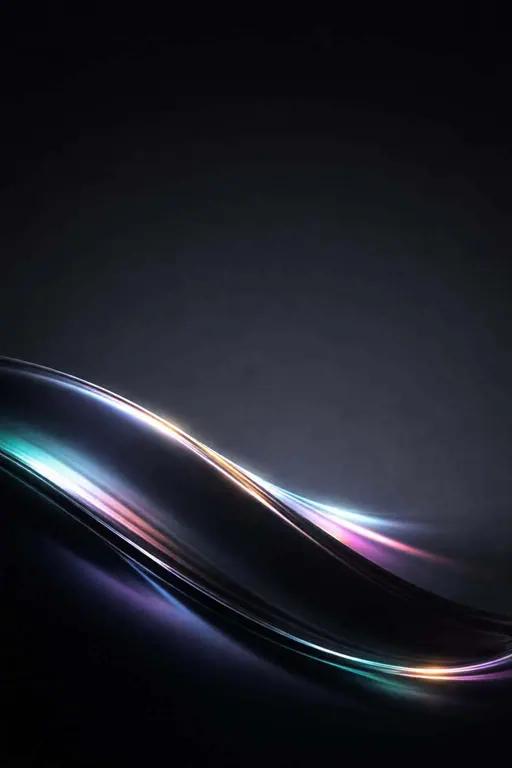 iridescent curved form abstract photograph