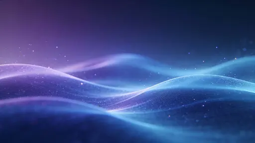 Lavender and Blue Energy Waves