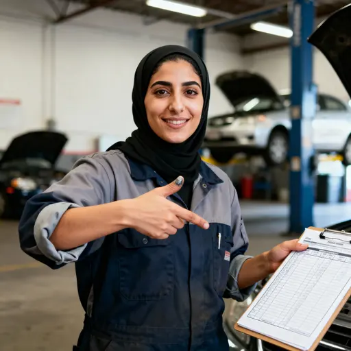 Layla Haddad Arab American Mechanic Portrait
