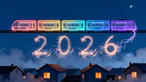 Light-rail Silhouette Dreamy Nightscape Glow