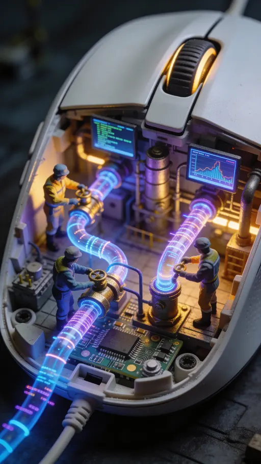 Macro factory inside computer mouse