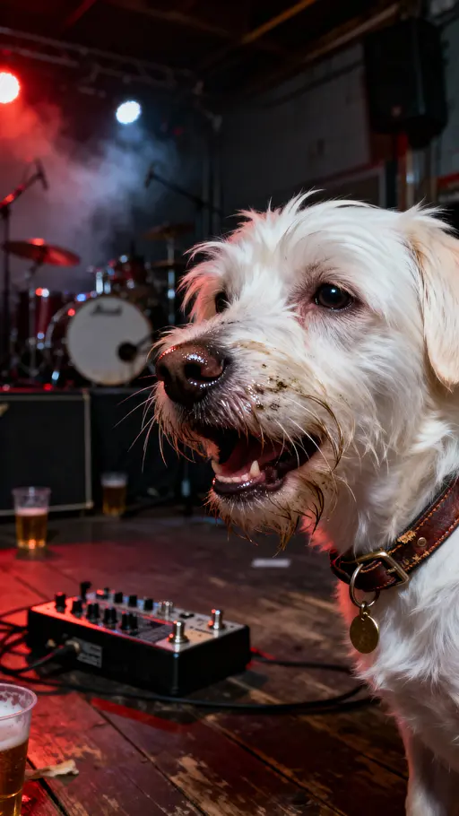 Maltese Dog Singing Garage Finale