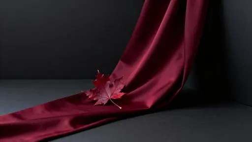Maple Leaf in Merlot Composition