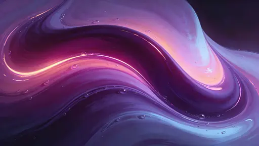 Marbled Abstract Surface Flowing Composition