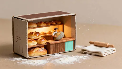 Matchbox miniature bakery with figure