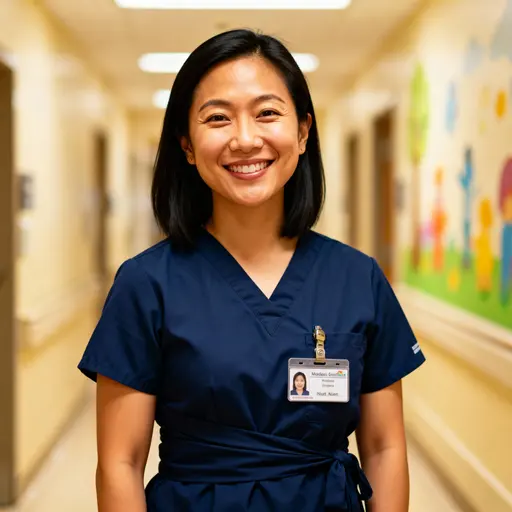 Maya Lin pediatric nurse headshot Boston