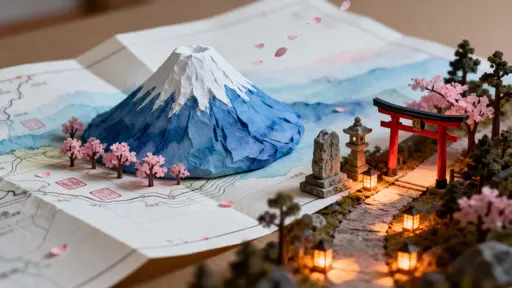 Mount Fuji miniature map scene