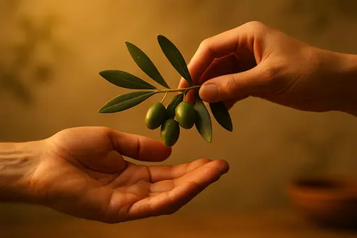 Olive-Bridge Between Hands