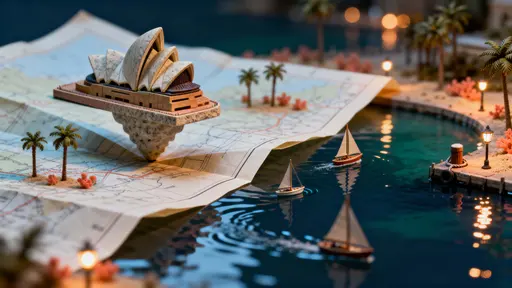 Opera House Rising from Nautical Map