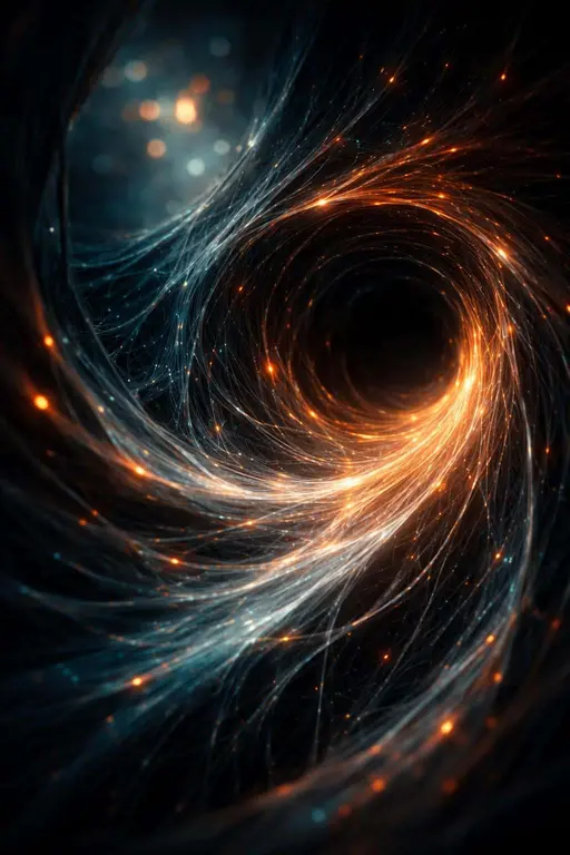 Organic tunnel abstract digital painting