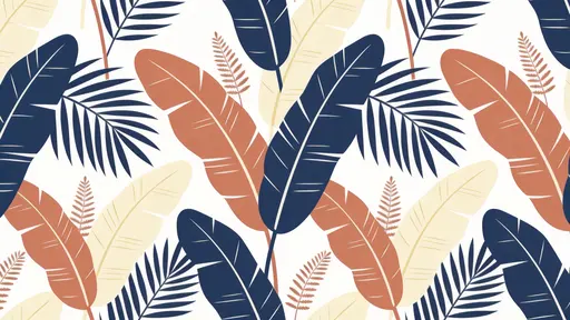 Palm and Banana Leaf Pattern Repeat