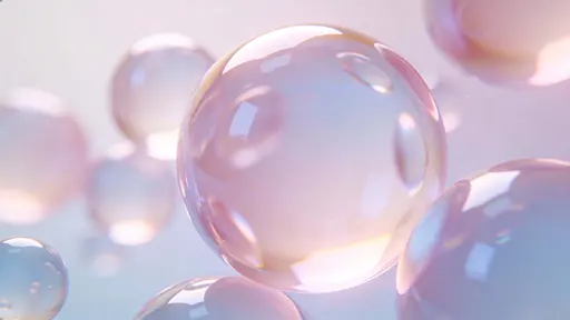 Pastel Glass Bubbles Abstract Render