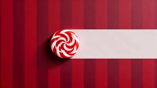 Peppermint Candy Christmas Minimalist Banner