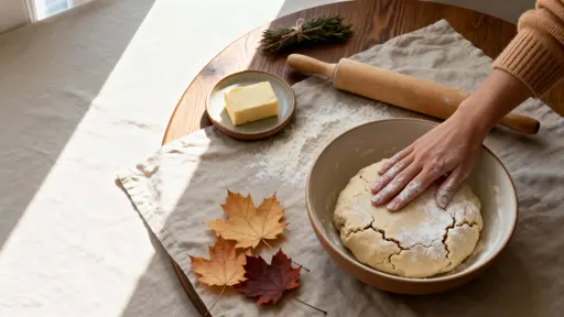 Pie Dough Kneading Mid-Morning Prep