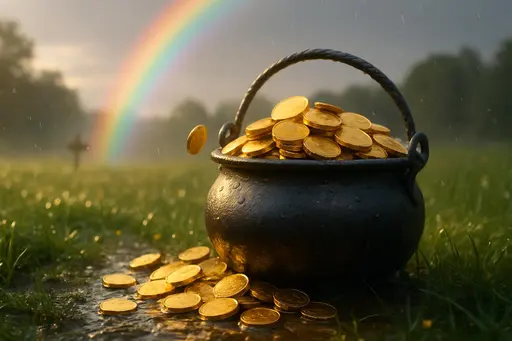 pot of gold at rainbow's end