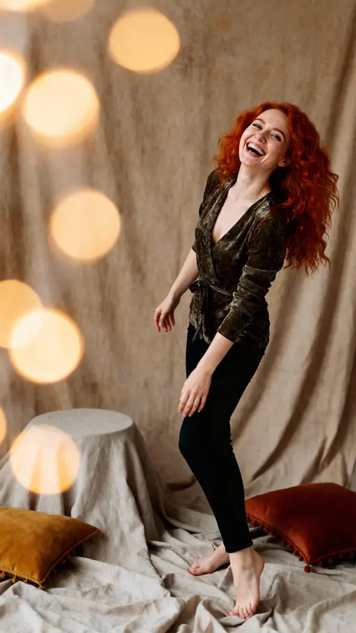 Redhead Portrait — Laughing Creative Portrait