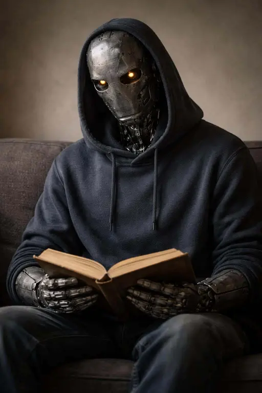 robot-portrait in moody portrait-photography