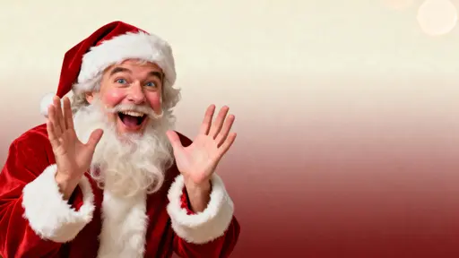 Santa chest-up holiday portrait