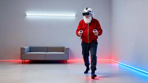 Santa Claus VR Game Designer Portrait