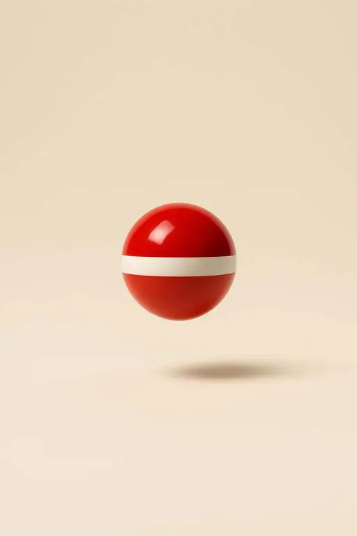 Santa sphere on warm ivory field