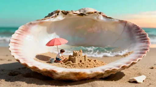 Seashell Harbor with Miniature Child