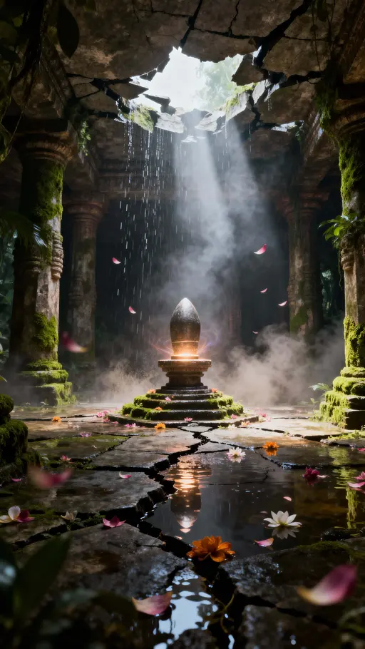 Shiva temple hidden in jungle