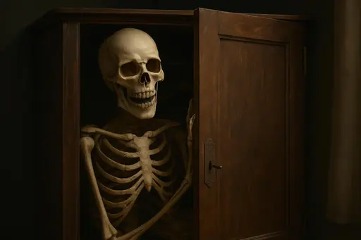 skeleton in the closet vignette