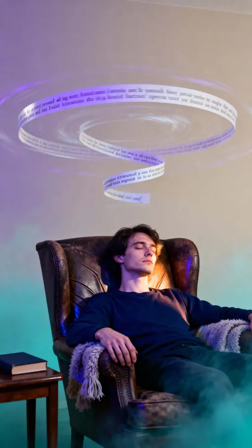 Sleeping Figure Under Sentenced Galaxy