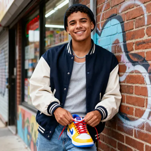 Sneaker Enthusiast in Bushwick Portrait