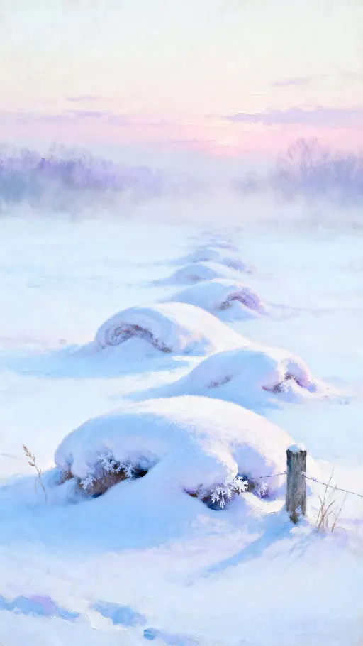 Snow Hills of Cotton-Candy Light