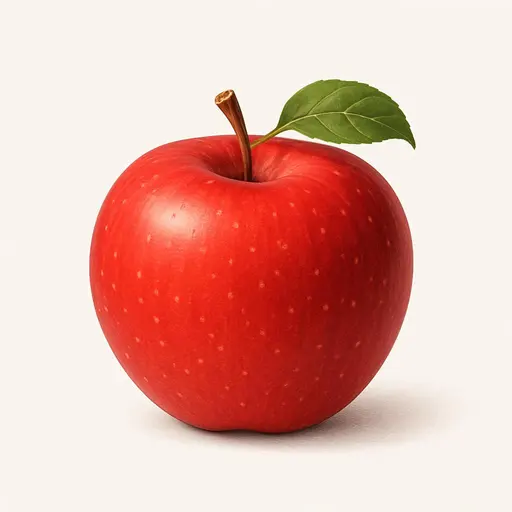 Solitary Red Apple Study