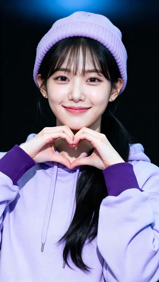 South Korean woman studio portrait