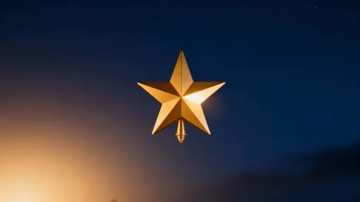 star tree-topper over midnight backdrop