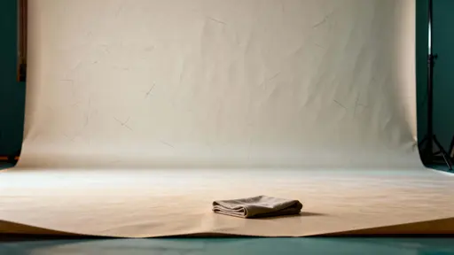 Studio background with depth blur guide