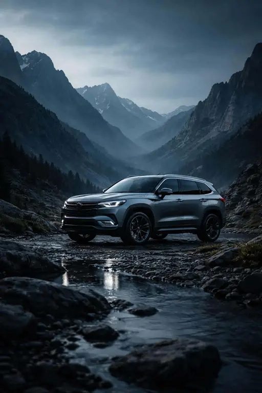 SUV Twilight Rocky Pass Photography