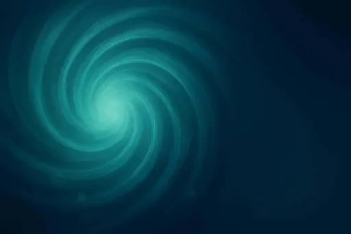 Teal Underwater Vortex with Off-Center Glow